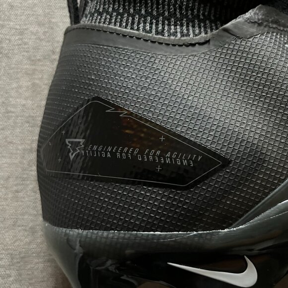 Nike Alpha Menace Elite 3 Mid Football Cleats Men Size 15 Black DM1792-004 NEW - Picture 8 of 11